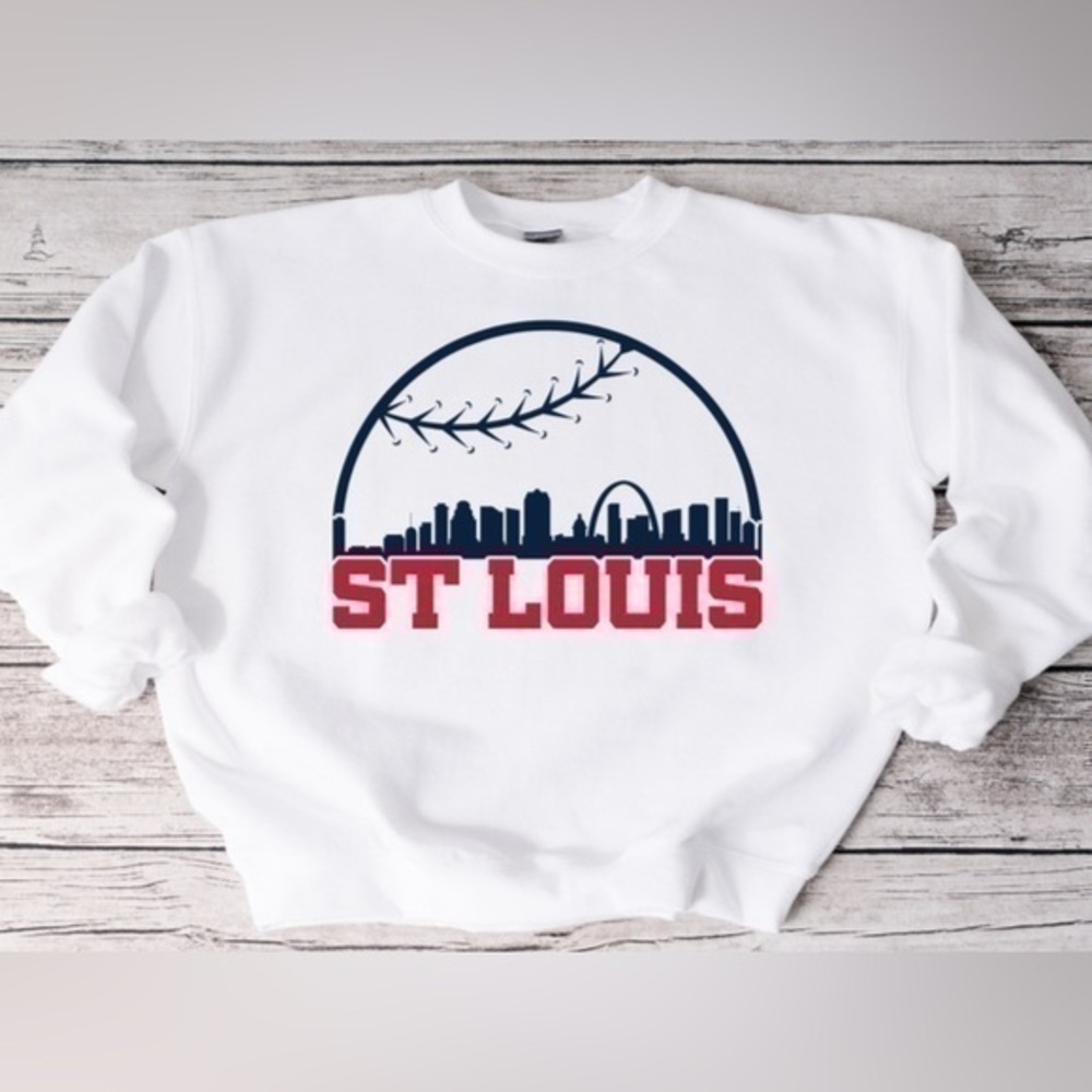 St Louis Cardinals Skyline Crewneck